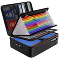 ENGPOW Fireproof File Organizer Bag with 13 Colorful Pockets Essentials