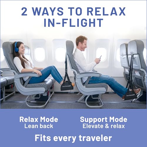 BASIC CONCEPTS Airplane Foot Hammock for Plane Travel