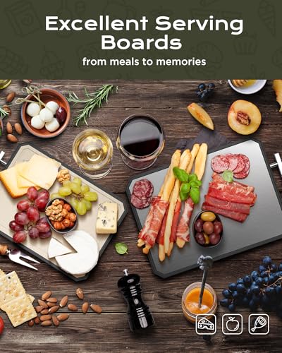 Classic SNOWCLAD Stainless Steel Cutting Board,Double Sided Steel Bread Boards Collection