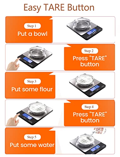 Smart Home Food Scale -33lb Digital Kitchen Scale for for Daily Use